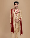 Majestic Embroidered Traditional Sherwani image number 1